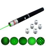 MOCNY Wskaźnik LASEROWY POINTER Laser zielony 5x EFEKT Duży zasieg