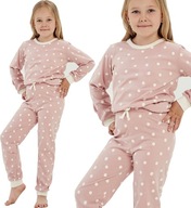 TARO 3041 dievčenské pyžamo CHLOE hrášok 140