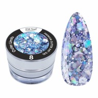 Żel do zdobień EM Nail Paint Premium Glitter Art Gel Outer Limits 8