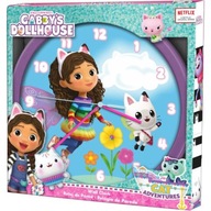 Nástenné detské hodinky DEKORAČNÁ HODINKA 25 cm Gabbys Dollhouse Kids
