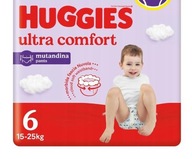 HUGGIES Ultra Comfort Pieluchy jednorazowe r. 6 15-25 kg 30 sztuk