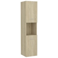 vidaXL Kúpeľňová skrinka, dub sonoma, 30x30x130 cm, drevotrieska