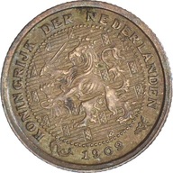 Moneta, Holandia, 1/2 Cent, 1909