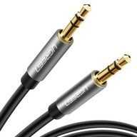 Kabel Przewód Audio Mini Jack 3,5mm UGREEN AV119, AUX, 0.5m (czarny)