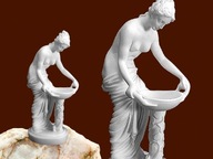 Figura figurka dekoracja do salonu biura posąg kobiety alabaster grecki