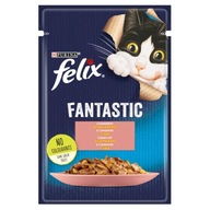 Purina Felix Fantastic łosoś w galarecie 85g