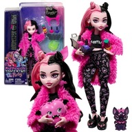 BÁBIKA MONSTER HIGH PYŽAMO PÁRTY DRACULAURA FIGÚRKA NETOPIERA + DOPLNKY
