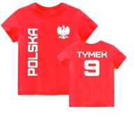 Koszulka Piłkarska dla Dziecka POLSKA IMIĘ r.128