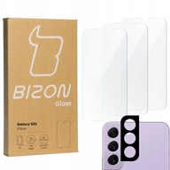 3x Szkło + szybka na aparat BIZON do Galaxy S22