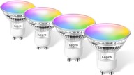 Inteligentné žiarovky RGB WiFi žiarovka GU10 4,5 W Lepro 4 ks