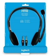 Słuchawki nauszne Logitech H110 SZARE stereo mikrofon HEADSET