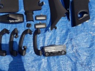 BMW 5 GT F07 black, inner pillars light plastics visors KOMPLET