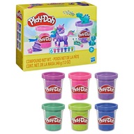 HASBRO Ciastolina Play-Doh kolekcja błyszczących kolorów 6 tub F9932