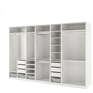 IKEA PAX Kombinacja szafy biały 375x58x236 cm
