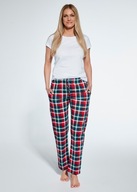 Spodnie piżamowe Cornette 690/38 S-2XL damskie XL czerwony-kratka