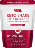 DIET KETO SHAKE MALINA IZOLAT + KOLAGEN + OLEJ MCT