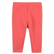 COOL CLUB Legginsy getry dziewczęce 3/4 koralowe r. 68