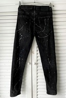 ZARA jeansy dżinsy destroyed skinny efekt farby przecierane 13-14 l