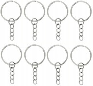 KULCSTARTÓ ALAP KULCSTARTÓ KARIKA LÁNCCAL 24MM 20 DB KULCSTARTÓ