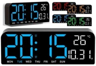 DIGITÁLIS ÓRA LED ÉBRESZTŐÓRA DÁTUM IDŐ HŐMÉRSÉKLET ASZTALI FALI IDŐZÍTŐ