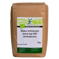 MĄKA ORKISZOWA JASNA 650 BIO, EKOLOGICZNA 1kg