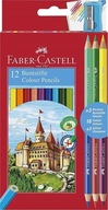 Kredki Faber Castell 18 kolorów temperówka gratis