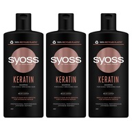 Syoss Šampón lámavé vlasy Keratin 440 ml x3
