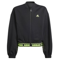 Mikina adidas D Crop Bomber girl IA1531 čierna 164 cm /adidas