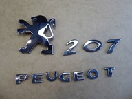 logo znaczek emblemat klapy tył PEUGEOT 207