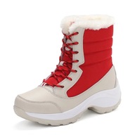 35-letwomen bots sneh plyšové topánky dámske čipkované topánky pre ženy