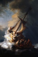 Búrka na Galilejskom jazere – Rembrandt 60x40cm