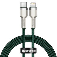 Kabel USB-C do Lightning Baseus Cafule, PD, 20W, 2m zielony