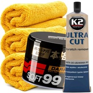 Vosk s carnaubou Soft99 Dark & Black Wax 300 g + 4 iné produkty