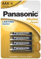 4x Baterie Panasonic Alkaiczne Power LR03/AAA 1,5V