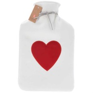 TERMOFOR HUZAT DEKORATÍV FEHÉR SZÍV MINTÁVAL AJÁNDÉKBA 22X35 CM