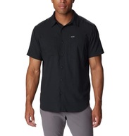 Pánska košeľa Columbia Silver Ridge Utility Lite SS Shirt - Black XL