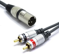 KABEL XLR MĘSKI 2x WTYK RCA VITALCO MKR04 5m