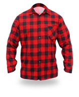 Flanelová košeľa červená, Rozm.M, 100% Bavlna