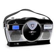 Radio w stylu retro, AUNA RCD-70, odtwarzacz CD, USB na baterie