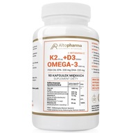 WITAMINA K2 MK-7 + D3 2000IU Vit E OMEGA-3 90kaps