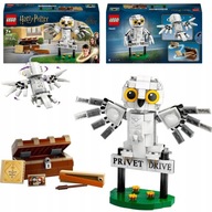 LEGO Harry Potter 76425 Ruchoma Sowa Hedwiga Kufer Portet Książka Różdżka