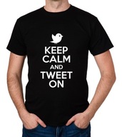 koszulka KEEP CALM AND TWEET ON prezent