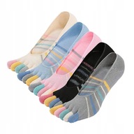 5 párov ponožiek prstov Zobrazuje plných päť ponožiek