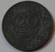 20 gr. groszy 1923 cynk GG Generalne Gubernatorstwo