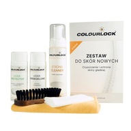 Colourlock Zestaw STRONG do czyszczenia skóry z mleczkiem pielęgnującym