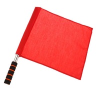 Flaga sędziego piłkarskiego, flaga sędziego liniowego Tor zawodów lekkoatletycznych czerwony