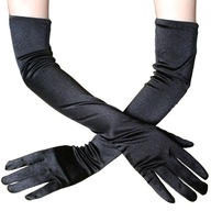 Dámske večerné rukavice Saténové dlhé elegantné
