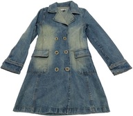 Jeansowy płaszcz ZARA, rozmiar 150-155