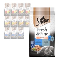 SHEBA FRESH FINE MIX 3 SMAKÓW SASZETKI 72x50g MOKRA KARMA DLA KOTA W SOSIE