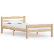 vidaXL Rama łóżka z litego drewna sosnowego, 90 x 200 cm